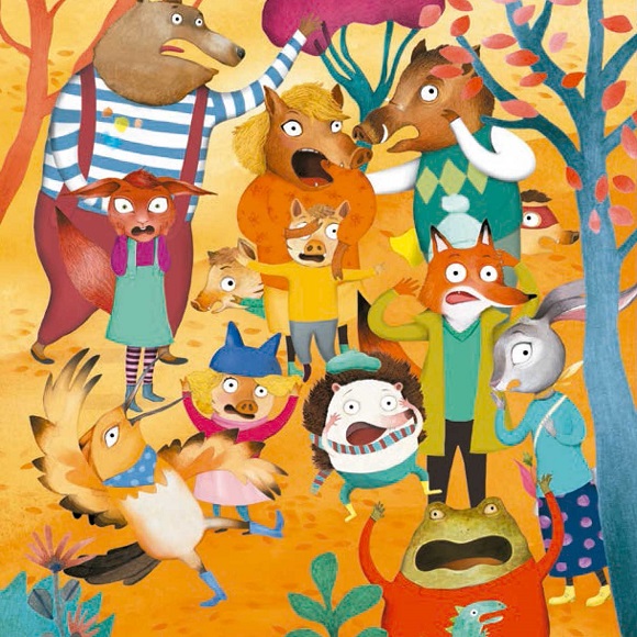 Ilustración de Filipo y Leo. Una extraña visita
