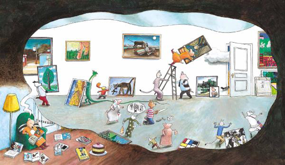 Ilustración de Arte con pastel