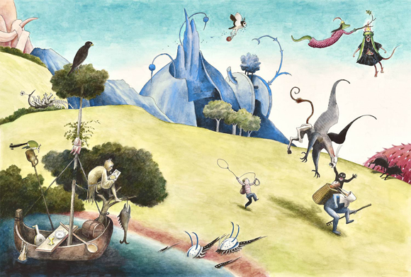 Ilustración de Arte con pastel