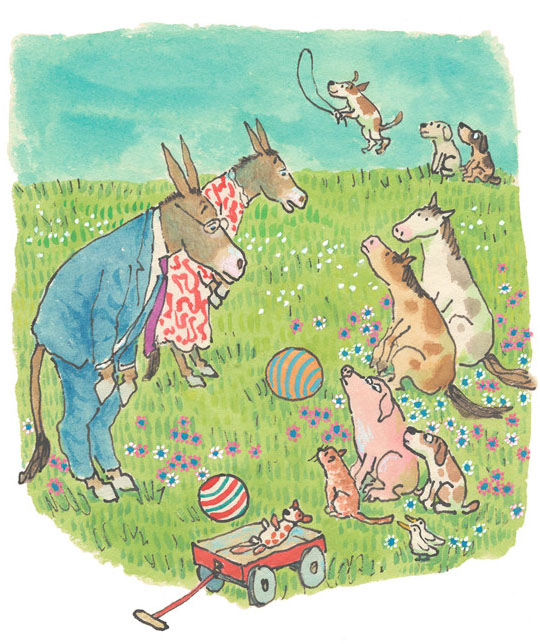 Ilustración de Silvestre y la piedra mágica