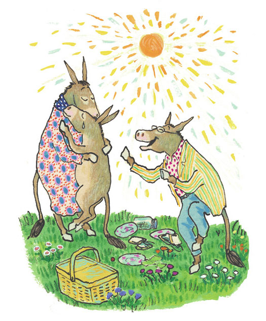 Ilustración de Silvestre y la piedra mágica