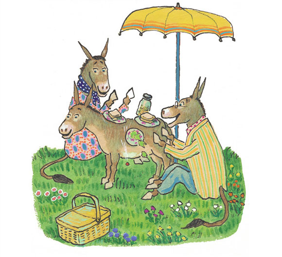 Ilustración de Silvestre y la piedra mágica