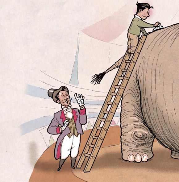 Ilustración de ¿Me planchas mi elefante, por favor?