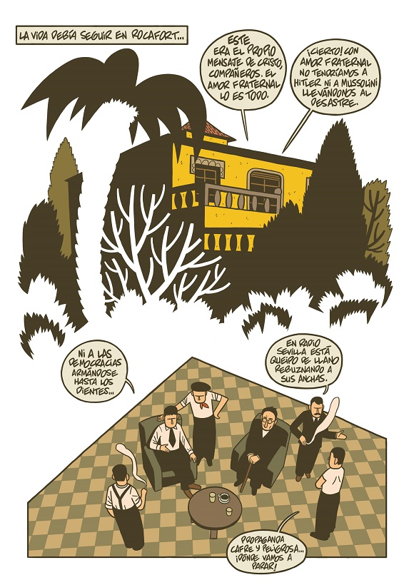 Ilustración de Antonio Machado. Los días azules