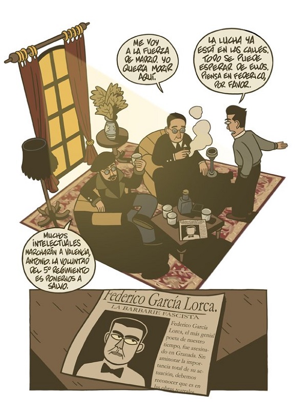 Ilustración de Antonio Machado. Los días azules