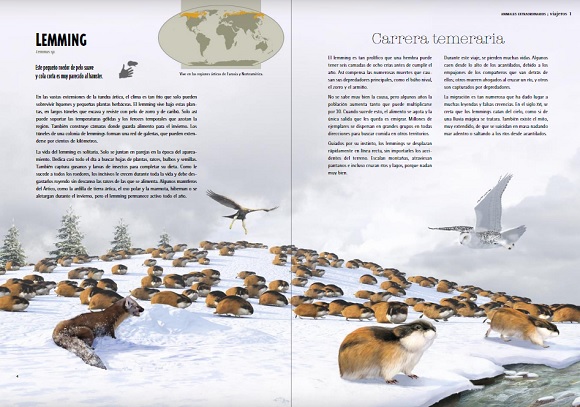 Ilustración de Viajeros. Animales extraordinarios