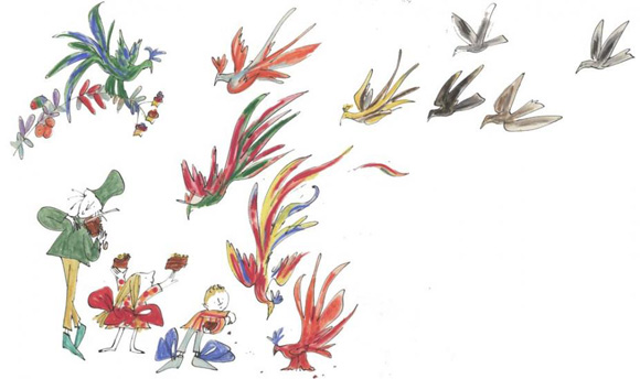 Ilustración de El violín de Patrick