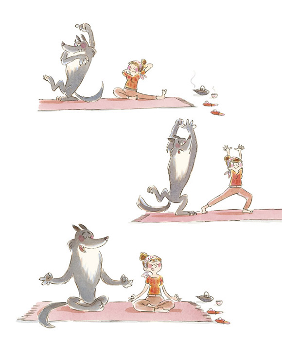 Ilustración de El lobo feroz sólo quiere ser amado