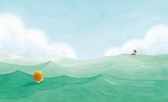 Ilustración de Bajo las olas