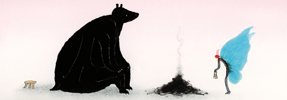 Ilustración de Oso está enamorado