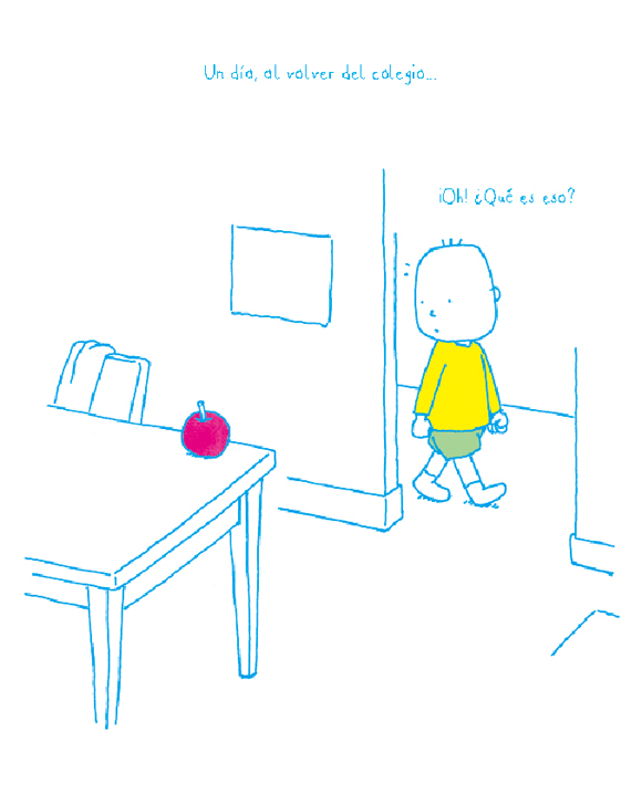 Ilustración de Ser o no ser... Una manzana