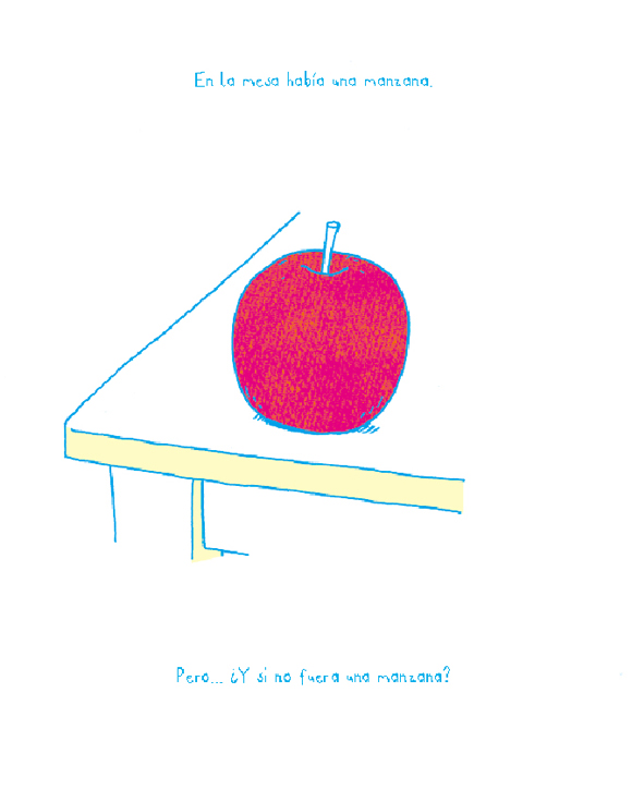 Ilustración de Ser o no ser... Una manzana