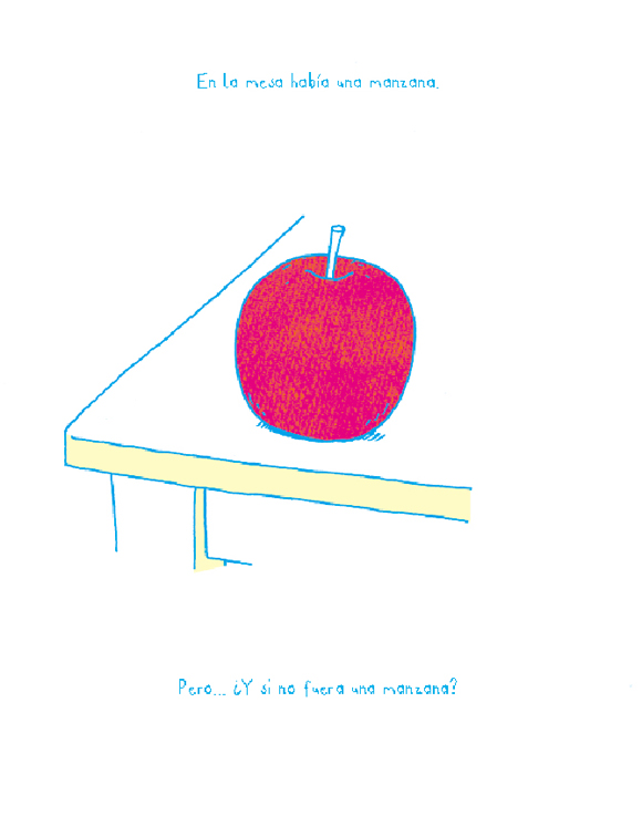 Ilustración de Ser o no ser... Una manzana