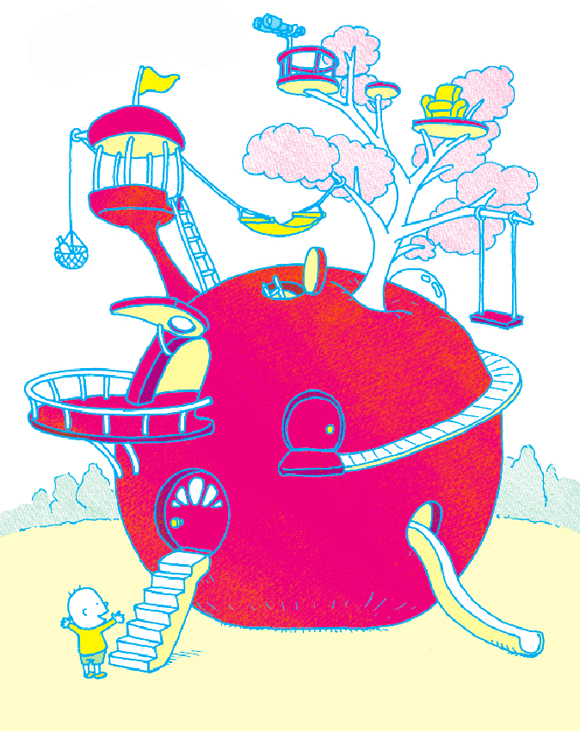 Ilustración de Ser o no ser... Una manzana