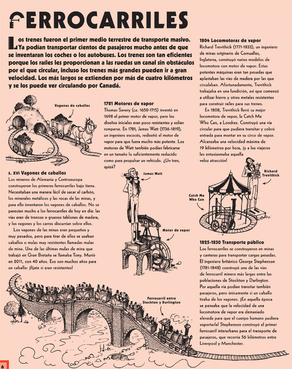 Ilustración de Transportes asombrosos