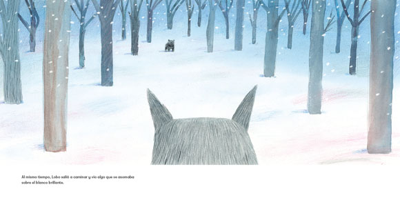 Ilustración de Osa y Lobo
