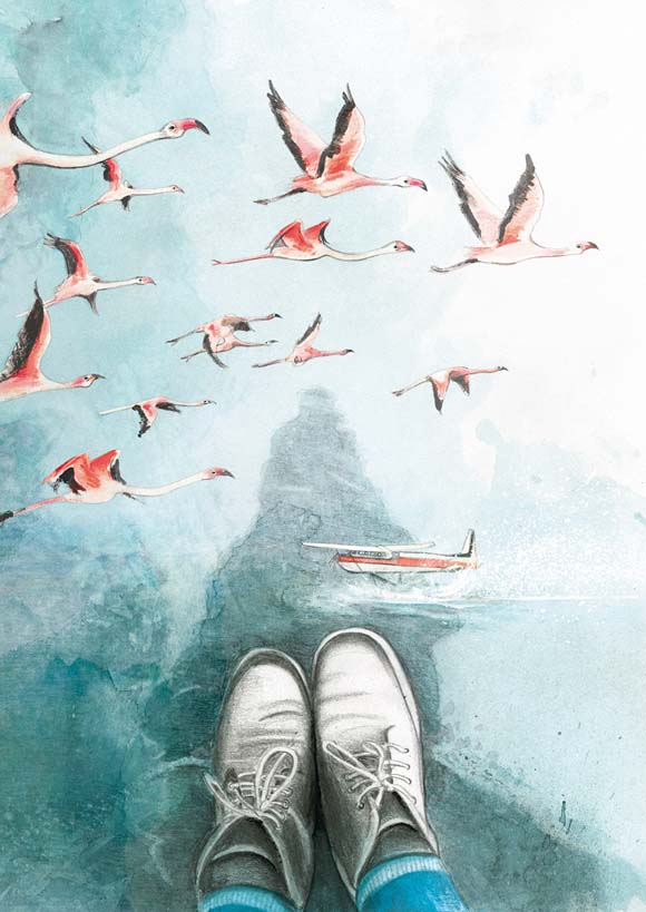 Ilustración de Victoria sueña