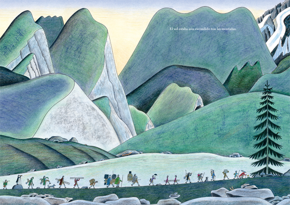 Ilustración de La increíble conquista del Mont Blanc
