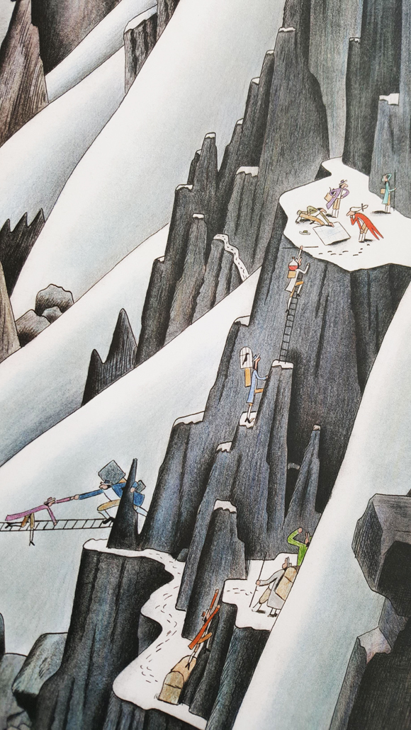 Ilustración de La increíble conquista del Mont Blanc