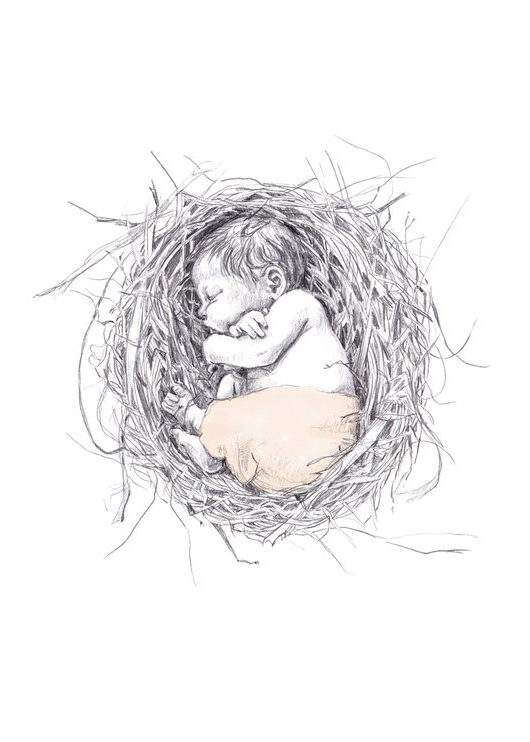 Ilustración de 9 lunas (poemas para esperarte)