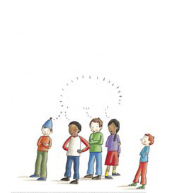 Ilustración de Los niños que se olieron algo raro