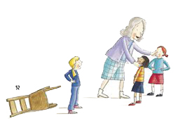 Ilustración de Los niños que se olieron algo raro
