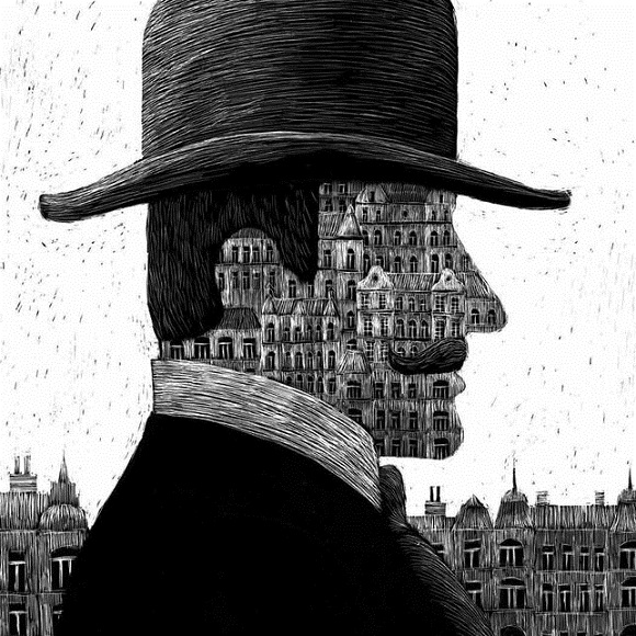Ilustración de Franz Kafka. El hombre que trascendió su tiempo