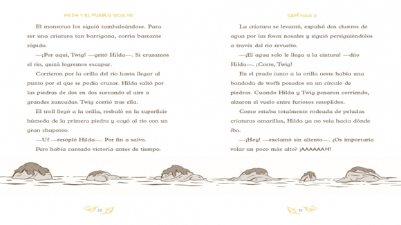 Ilustración de Hilda y el pueblo oculto