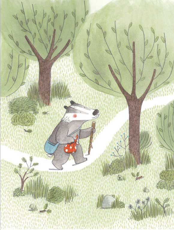 Ilustración de El camino de la montaña
