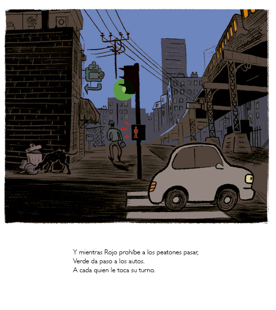 Ilustración de Rojo y Verde