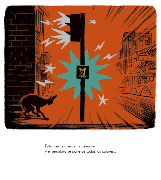 Ilustración de Rojo y Verde