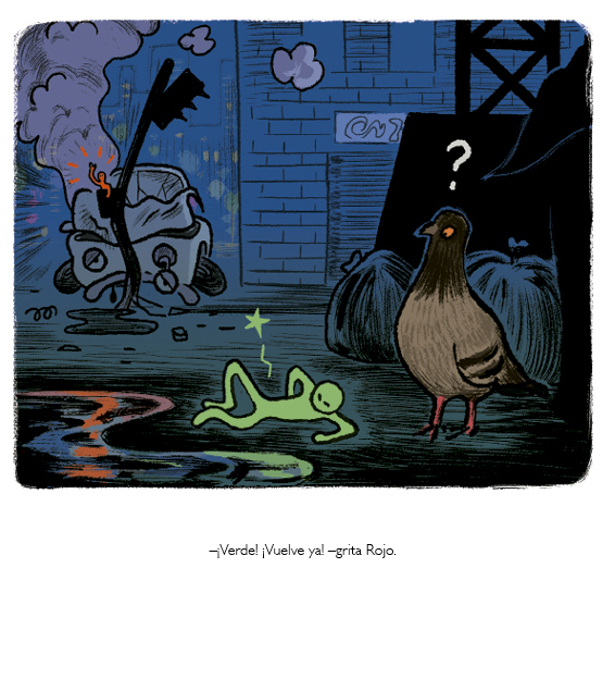Ilustración de Rojo y Verde