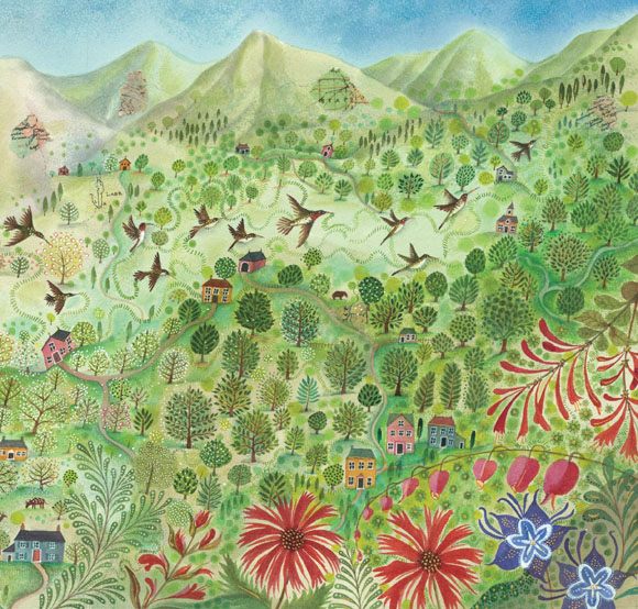 Ilustración de Colibrí