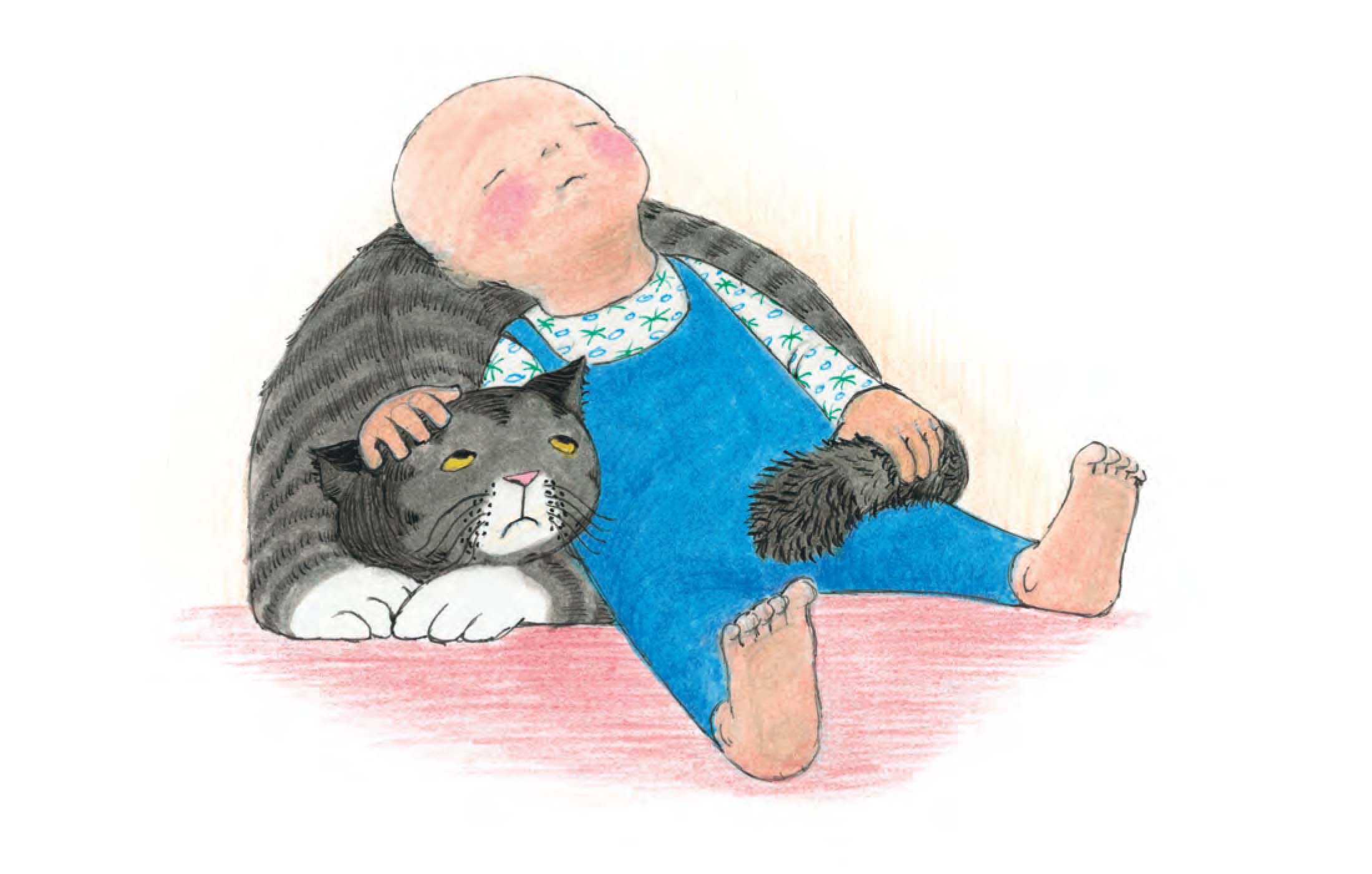 Ilustración de MOG y el bebé