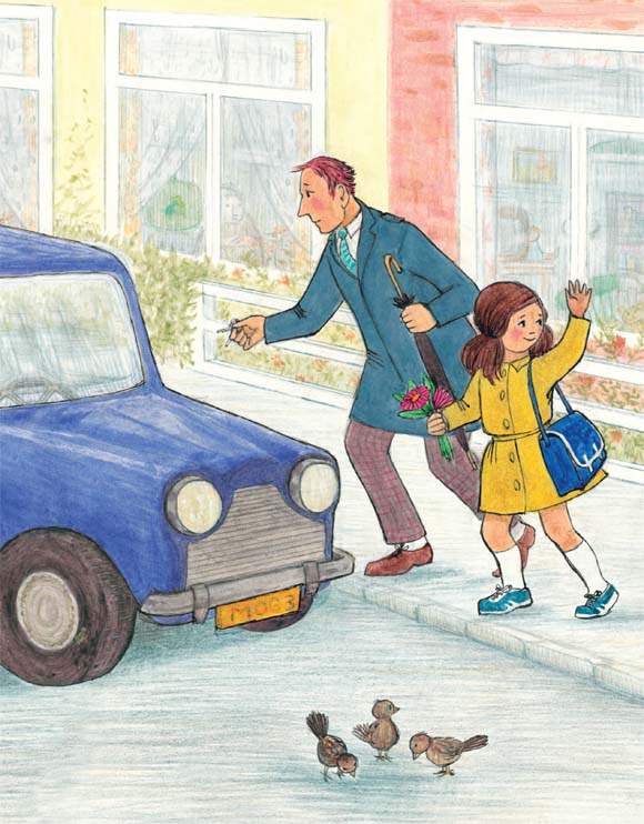 Ilustración de MOG y el bebé