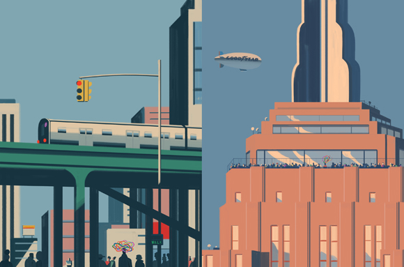 Ilustración de El plano de metro de Nueva York