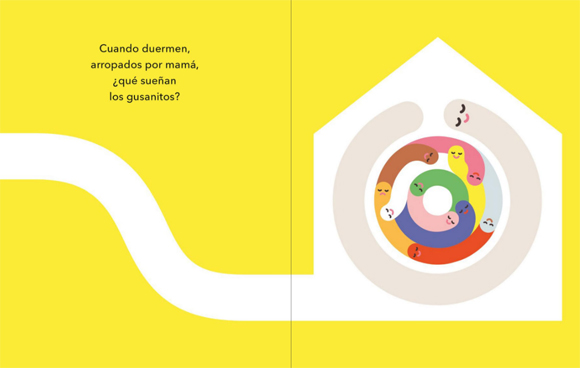 Ilustración de Diez gusanitos duermen