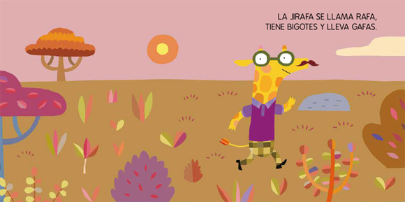 Ilustración de La jirafa Rafa