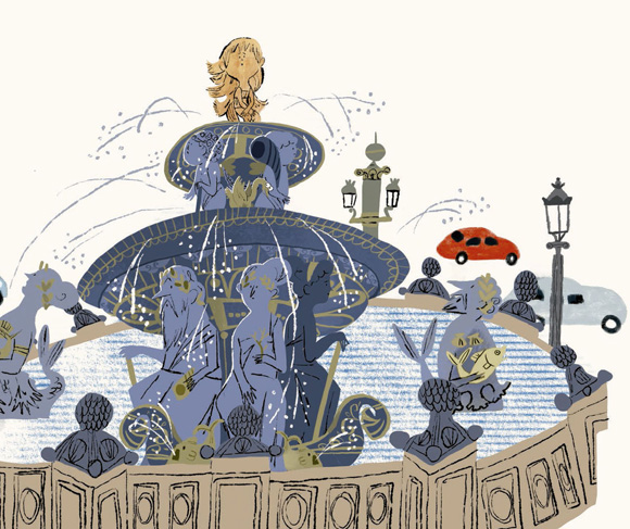 Ilustración de Sirena de piedra