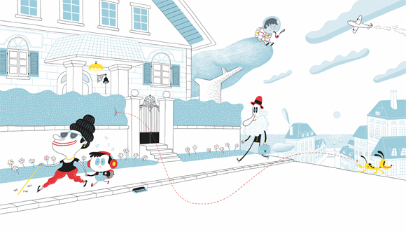 Ilustración de El camino a tu casa