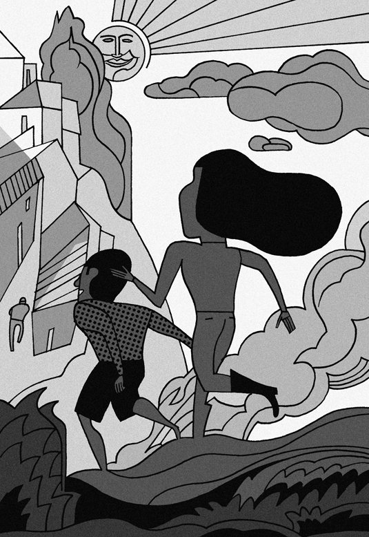 Ilustración de Querido hijo: te vas con los abuelos