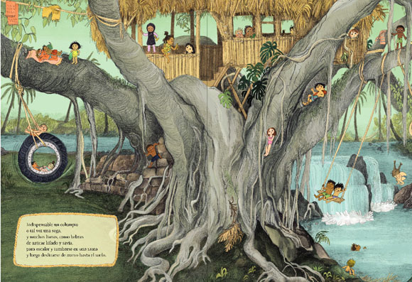 Ilustración de Cómo hacer una casa en un árbol