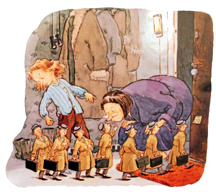 Ilustración de Else-Marie y los siete papaítos