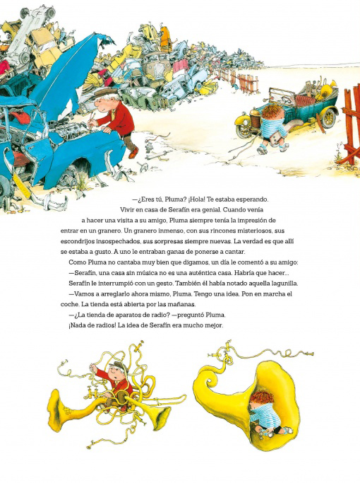 Ilustración de Serafín y sus maravillosos inventos