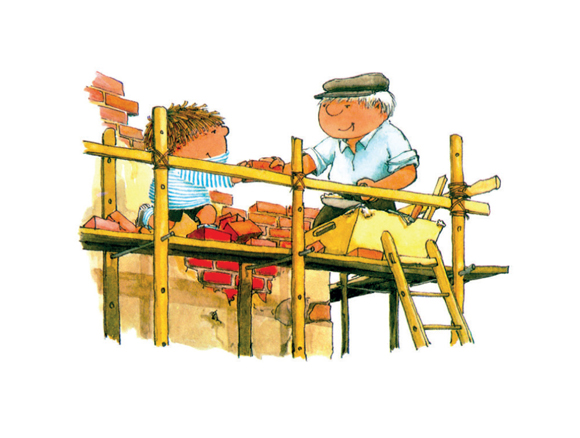 Ilustración de Serafín y sus maravillosos inventos