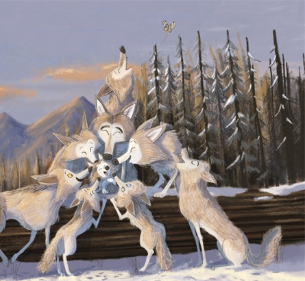 Ilustración de El lobezno perdido