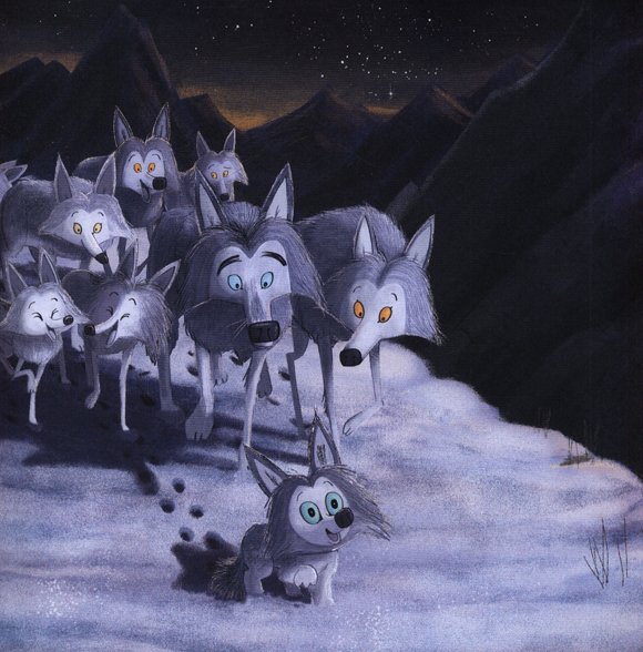 Ilustración de El lobezno perdido