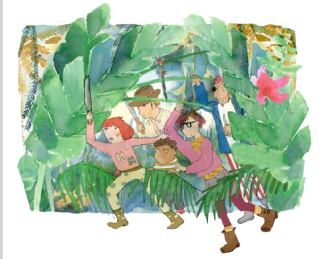 Ilustración de Las apasionantes aventuras de Raúl y Martina