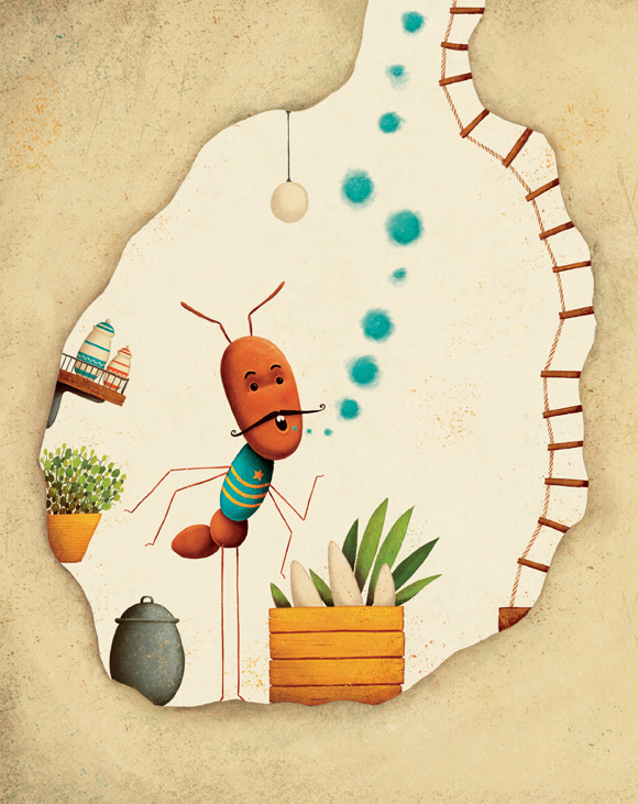Ilustración de El secreto de las hormigas