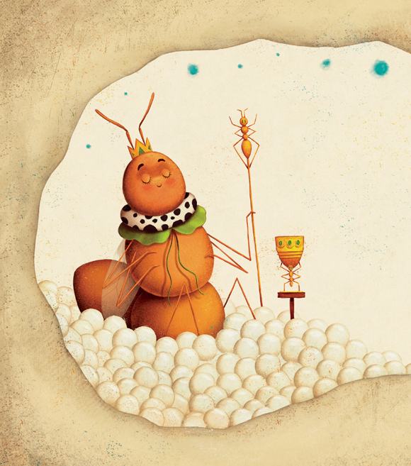 Ilustración de El secreto de las hormigas